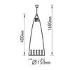 ACA Lighting závěsné svítidlo XF15 AC.3XF15