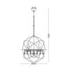 ACA Lighting Vintage závěsné svítidlo AD15004