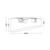 ACA Lighting Textile stropní svítidlo AD8030PG
