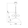 ACA Lighting Elegant závěsné svítidlo AD89061