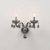 ACA Lighting Crystal nástěnné svítidlo BLK82042WSGC