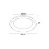 ACA Lighting Decoled LED stropní svítidlo BR71LEDC61WH