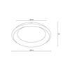ACA Lighting Decoled LED stropní svítidlo BR71LEDC81WH