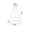 ACA Lighting Decoled LED závěsné svítidlo BR81LEDP60WH
