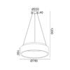 ACA Lighting Decoled LED závěsné svítidlo BR81LEDP78BK