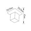 ACA Lighting bodové svítidlo zapuštěné LIGHT CUBE G4 čirá BS125FDNM