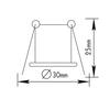 ACA Lighting bodové svítidlo zapuštěné pro G4 zlatá BS3153GM