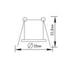 ACA Lighting bodové svítidlo zapuštěné light pro G4 broušený nikl BS3153NNM