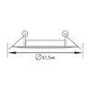 ACA Lighting bodové svítidlo zapuštěné 3161 MR11 nikl BS3161N