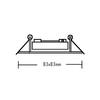 ACA Lighting bodové svítidlo zapuštěné 3261 MR16 mosaz BS3261GABMR16