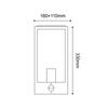 ACA Lighting Garden Wall venkovní nástěnné svítidlo CELIA1WBKPIR