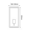 ACA Lighting Garden Wall venkovní nástěnné svítidlo CELIA1WG