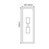 ACA Lighting Garden Wall venkovní nástěnné svítidlo CELIA2WBK