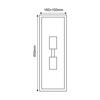 ACA Lighting Garden Wall venkovní nástěnné svítidlo CELIA2WG