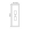 ACA Lighting Garden Wall venkovní nástěnné svítidlo CELIA2WWH