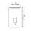ACA Lighting Garden Wall venkovní nástěnné svítidlo CELIAM1WBK