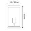 ACA Lighting Garden Wall venkovní nástěnné svítidlo CELIAM1WG