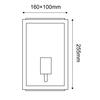 ACA Lighting Garden Wall venkovní nástěnné svítidlo CELIAM1WG