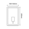 ACA Lighting Garden Wall venkovní nástěnné svítidlo CELIAM1WWH