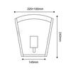 ACA Lighting Garden Wall venkovní nástěnné svítidlo CELIAV1WWH