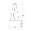 ACA Lighting Style závěsné svítidlo CX1009P40WH