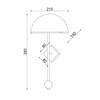 ACA Lighting Decor nástěnné svítidlo DCR171181W
