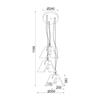 ACA Lighting Decor závěsné svítidlo DCR171193PR