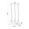ACA Lighting Decor závěsné svítidlo DCR171193PS