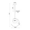 ACA Lighting Decor závěsné svítidlo DCR17501P