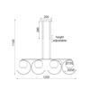 ACA Lighting Decor závěsné svítidlo DCR17504P
