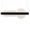 ACA Lighting závěsné svítidlo LED 20W 3000K 2150LM kov černá+akryl 7,5X100XH120CM EARTH DCR39214