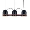 ACA Lighting závěsné svítidlo LED 3XE27 kov černá+kůže 16X65XH120CM ENOLA DCR39217
