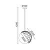 ACA Lighting Decor závěsné svítidlo DCR921P33