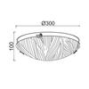 ACA Lighting Wall&Ceiling nástěnné a stropní svítidlo DL08130