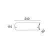 ACA Lighting Wall&Ceiling nástěnné a stropní svítidlo DL112B