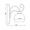 ACA Lighting Elegant nástěnné svítidlo DL11691W