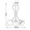 ACA Lighting Elegant závěsné svítidlo DL11693C