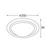 ACA Lighting Wall&Ceiling nástěnné a stropní svítidlo DL250S