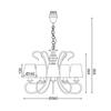 ACA Lighting Textile závěsné svítidlo DL7615