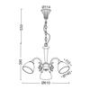 ACA Lighting Elegant závěsné svítidlo DL8163