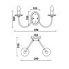 ACA Lighting Elegant nástěnné svítidlo DL9312WAG