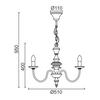 ACA Lighting Elegant závěsné svítidlo DL9313PAG