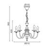ACA Lighting Elegant závěsné svítidlo DL9315PAG