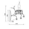 ACA Lighting Elegant nástěnné svítidlo DL9341WWG