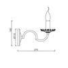 ACA Lighting Elegant nástěnné svítidlo DL9361WWG