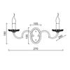 ACA Lighting Elegant nástěnné svítidlo DL9362WWG