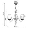 ACA Lighting Textile závěsné svítidlo DL9503PWB