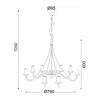ACA Lighting Elegant závěsné svítidlo DLA0018