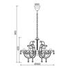 ACA Lighting Elegant závěsné svítidlo DLA12155P