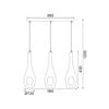 ACA Lighting Style závěsné svítidlo DLA5203